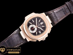 PP0210A -  5980 Nautilis Chrono 18K Wrapped RGLE Brown BP A7750 - 10.jpg